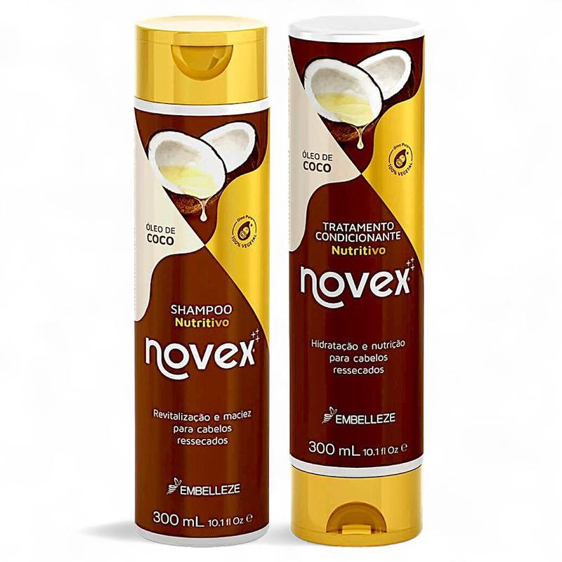 Kit Novex Shampoo + Condicionador Óleo de Coco 300ml Nutritivo
